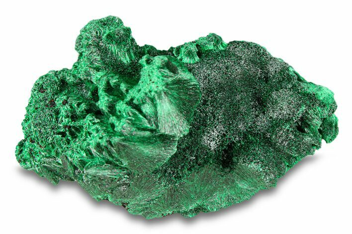 Silky Fibrous Malachite Cluster - DR Congo #294631